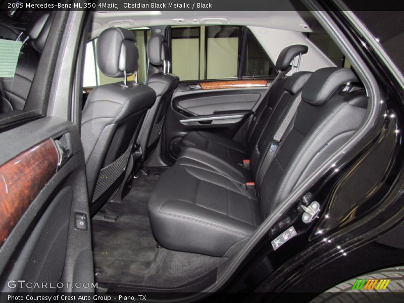 Obsidian Black Metallic / Black 2009 Mercedes-Benz ML 350 4Matic