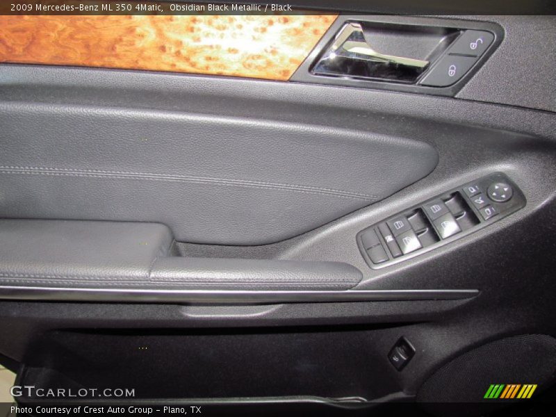 Obsidian Black Metallic / Black 2009 Mercedes-Benz ML 350 4Matic