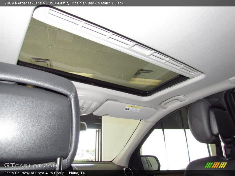Obsidian Black Metallic / Black 2009 Mercedes-Benz ML 350 4Matic
