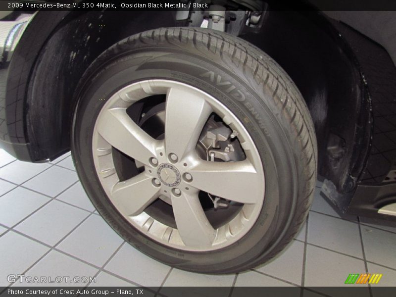 Obsidian Black Metallic / Black 2009 Mercedes-Benz ML 350 4Matic