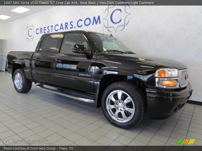 Onyx Black / Very Dark Cashmere/Light Cashmere 2007 GMC Sierra 1500 Classic SLT Crew Cab 4x4