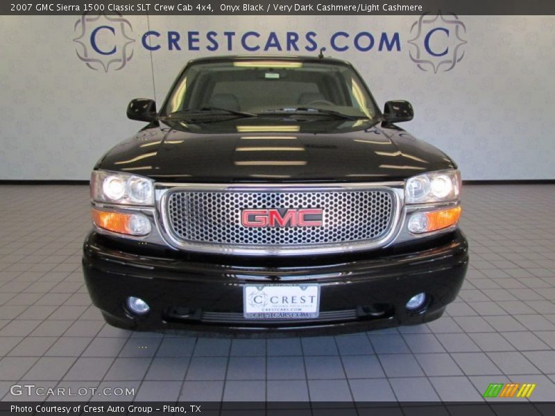 Onyx Black / Very Dark Cashmere/Light Cashmere 2007 GMC Sierra 1500 Classic SLT Crew Cab 4x4