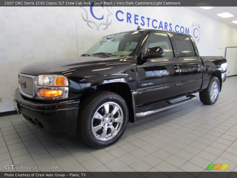 Onyx Black / Very Dark Cashmere/Light Cashmere 2007 GMC Sierra 1500 Classic SLT Crew Cab 4x4