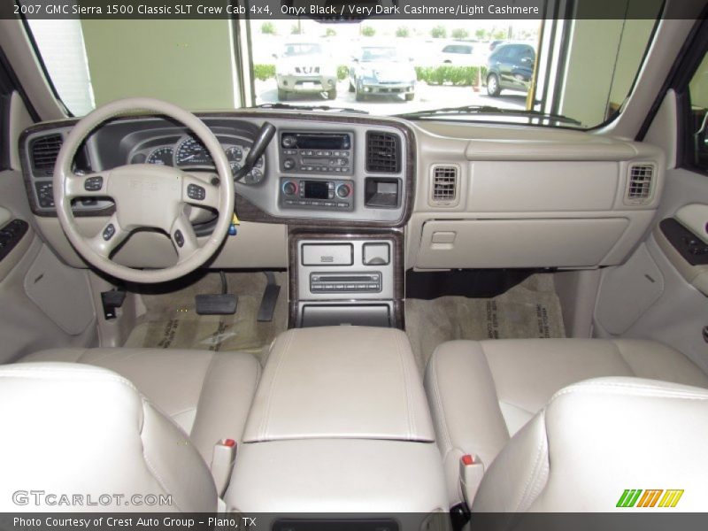 Onyx Black / Very Dark Cashmere/Light Cashmere 2007 GMC Sierra 1500 Classic SLT Crew Cab 4x4