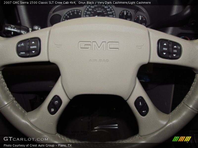 Onyx Black / Very Dark Cashmere/Light Cashmere 2007 GMC Sierra 1500 Classic SLT Crew Cab 4x4