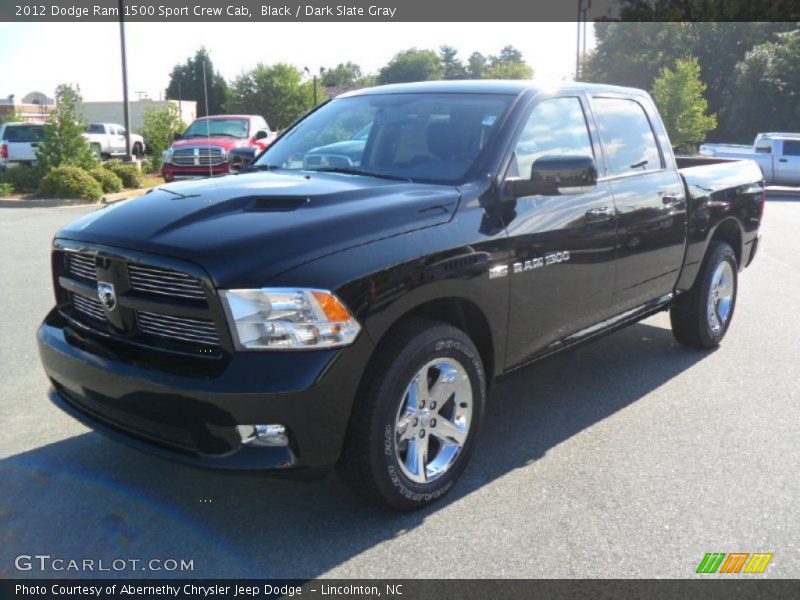 Black / Dark Slate Gray 2012 Dodge Ram 1500 Sport Crew Cab