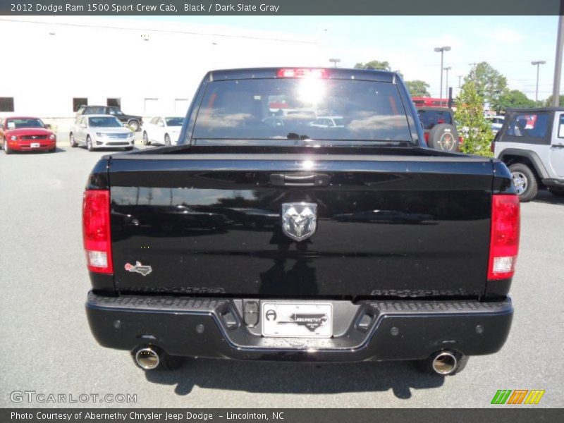 Black / Dark Slate Gray 2012 Dodge Ram 1500 Sport Crew Cab