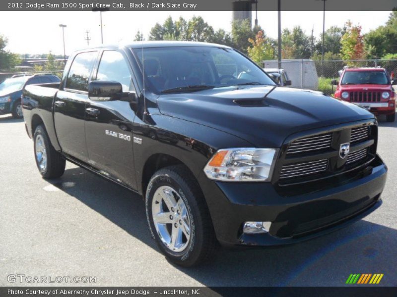 Black / Dark Slate Gray 2012 Dodge Ram 1500 Sport Crew Cab