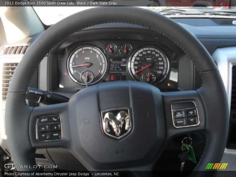 Black / Dark Slate Gray 2012 Dodge Ram 1500 Sport Crew Cab