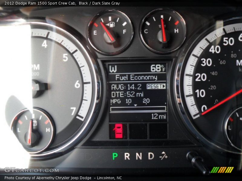 Black / Dark Slate Gray 2012 Dodge Ram 1500 Sport Crew Cab