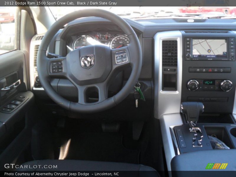 Black / Dark Slate Gray 2012 Dodge Ram 1500 Sport Crew Cab