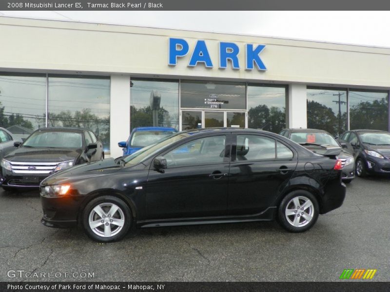 Tarmac Black Pearl / Black 2008 Mitsubishi Lancer ES