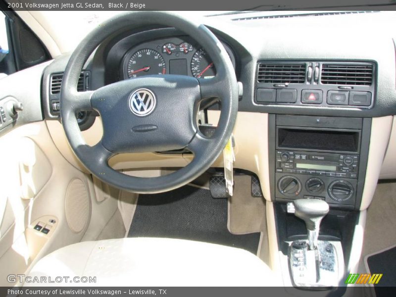 Black / Beige 2001 Volkswagen Jetta GL Sedan