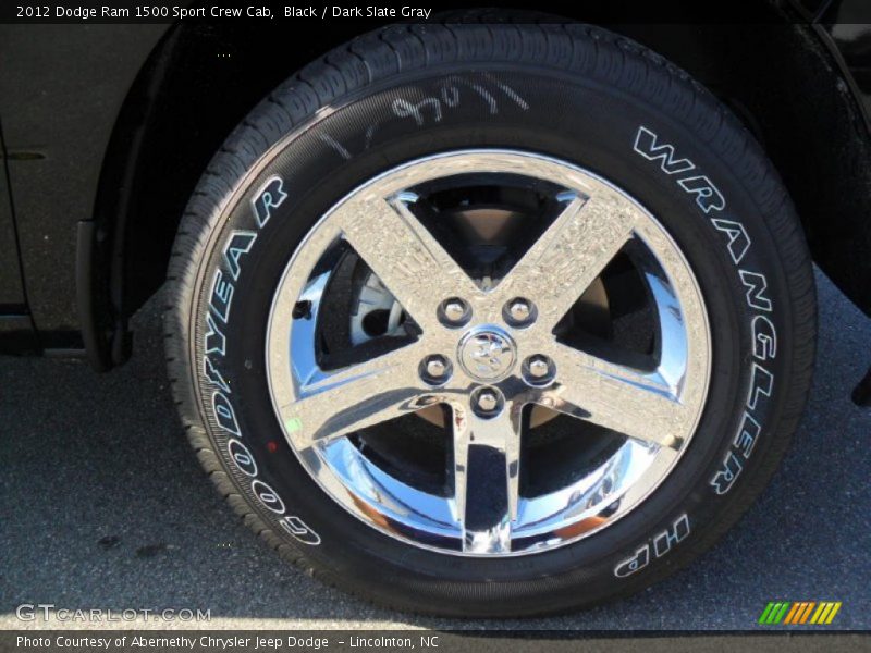 Black / Dark Slate Gray 2012 Dodge Ram 1500 Sport Crew Cab