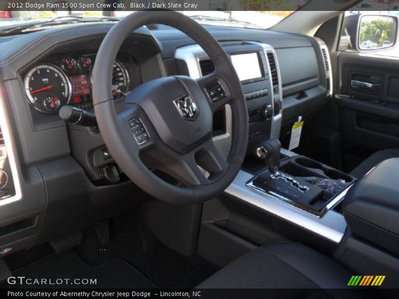 Black / Dark Slate Gray 2012 Dodge Ram 1500 Sport Crew Cab