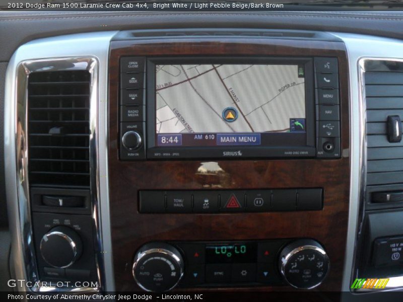 Navigation of 2012 Ram 1500 Laramie Crew Cab 4x4