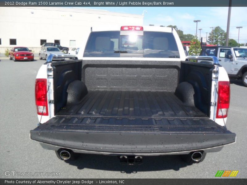 Bright White / Light Pebble Beige/Bark Brown 2012 Dodge Ram 1500 Laramie Crew Cab 4x4