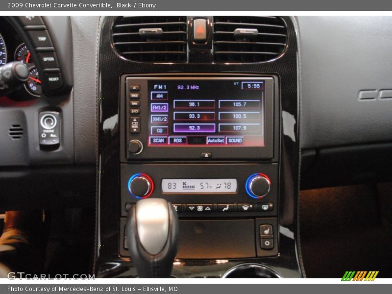 Black / Ebony 2009 Chevrolet Corvette Convertible
