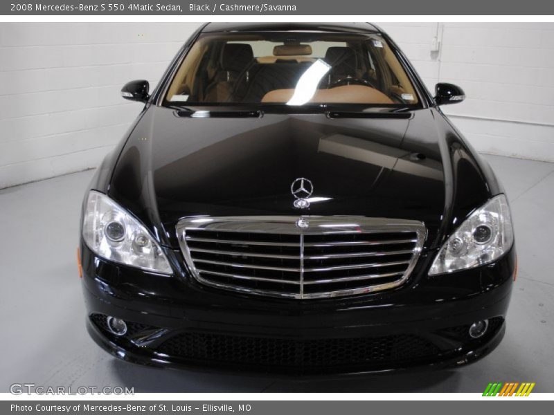 Black / Cashmere/Savanna 2008 Mercedes-Benz S 550 4Matic Sedan