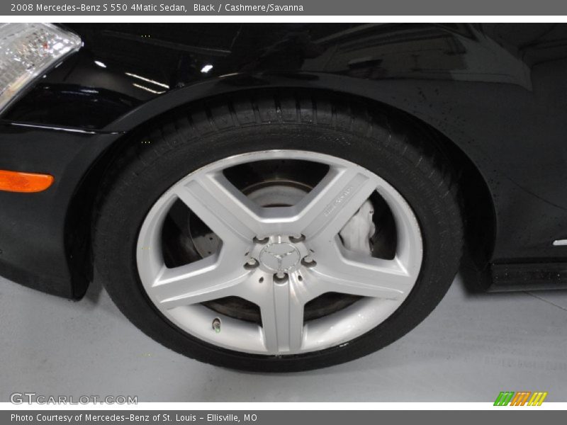 Black / Cashmere/Savanna 2008 Mercedes-Benz S 550 4Matic Sedan
