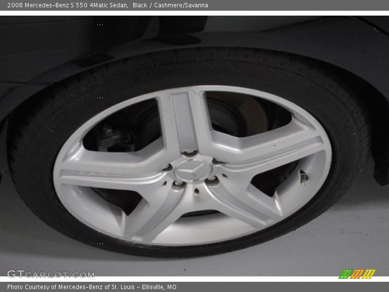 Black / Cashmere/Savanna 2008 Mercedes-Benz S 550 4Matic Sedan