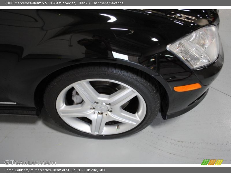 Black / Cashmere/Savanna 2008 Mercedes-Benz S 550 4Matic Sedan