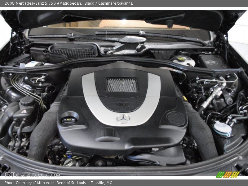 Black / Cashmere/Savanna 2008 Mercedes-Benz S 550 4Matic Sedan