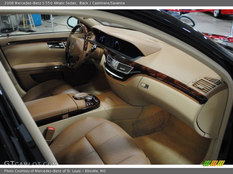Black / Cashmere/Savanna 2008 Mercedes-Benz S 550 4Matic Sedan