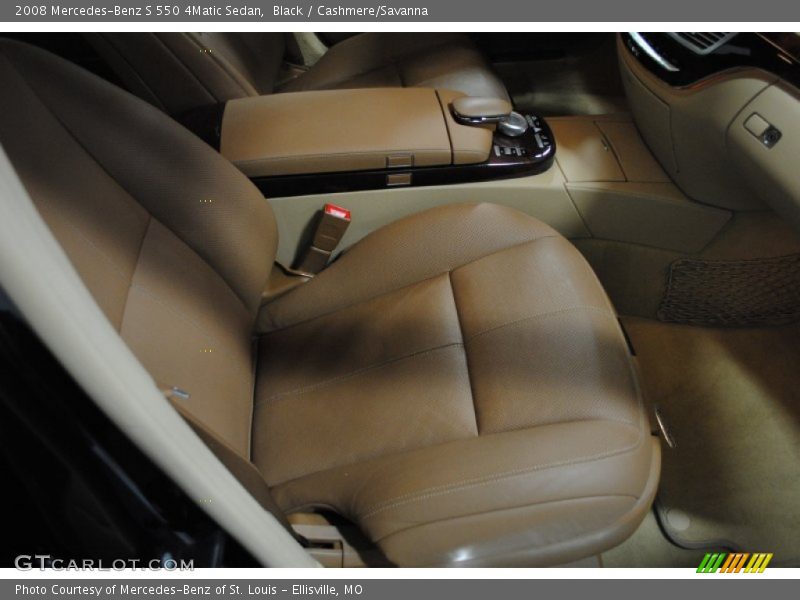 Black / Cashmere/Savanna 2008 Mercedes-Benz S 550 4Matic Sedan
