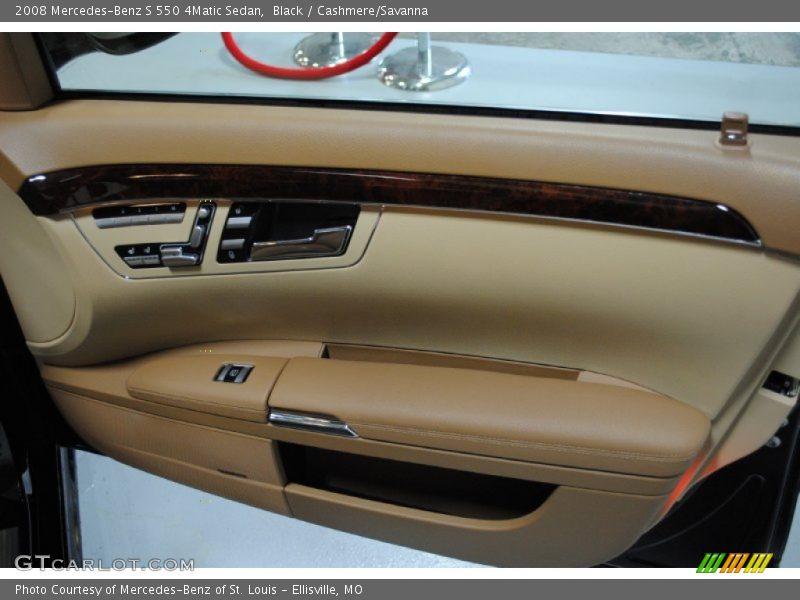 Black / Cashmere/Savanna 2008 Mercedes-Benz S 550 4Matic Sedan