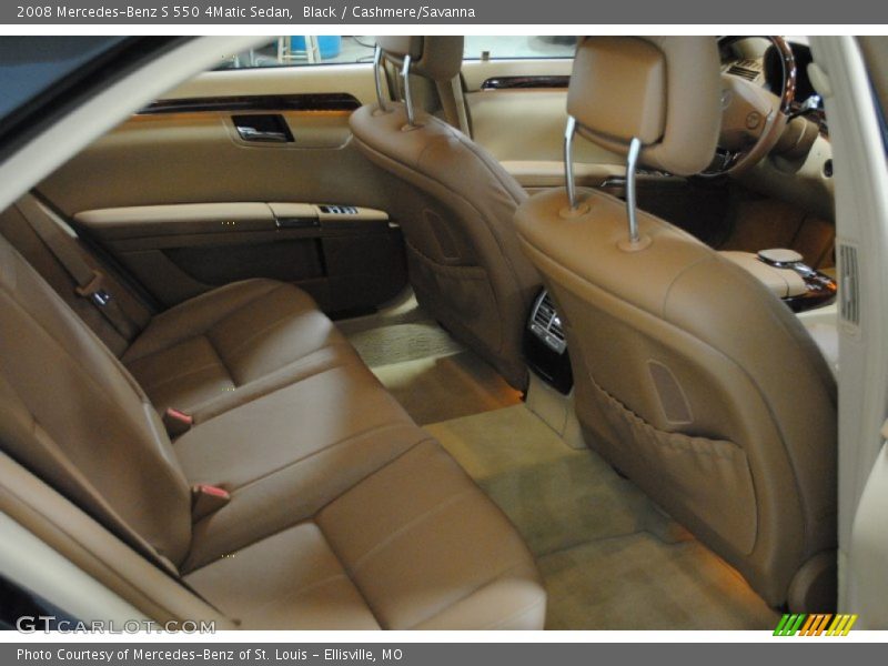 Black / Cashmere/Savanna 2008 Mercedes-Benz S 550 4Matic Sedan