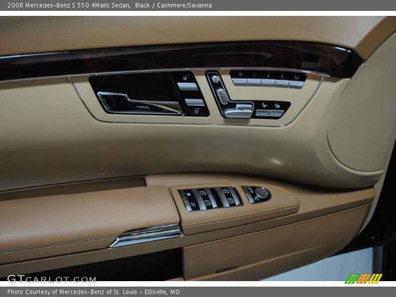 Black / Cashmere/Savanna 2008 Mercedes-Benz S 550 4Matic Sedan