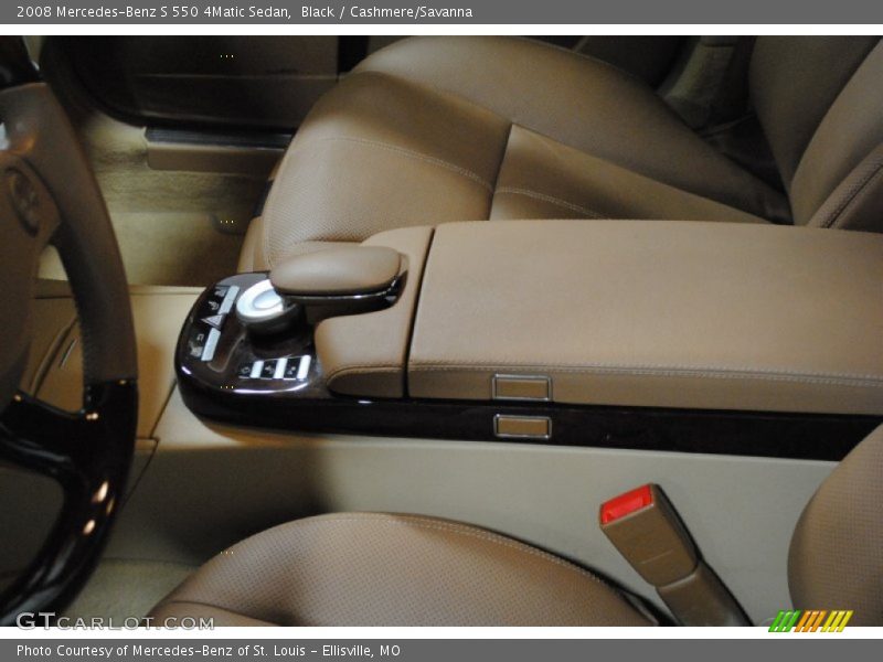 Black / Cashmere/Savanna 2008 Mercedes-Benz S 550 4Matic Sedan