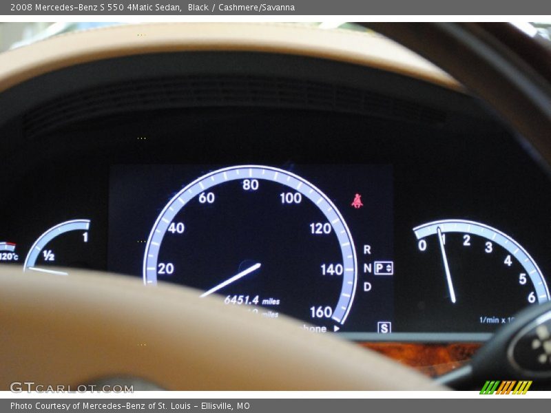 Black / Cashmere/Savanna 2008 Mercedes-Benz S 550 4Matic Sedan
