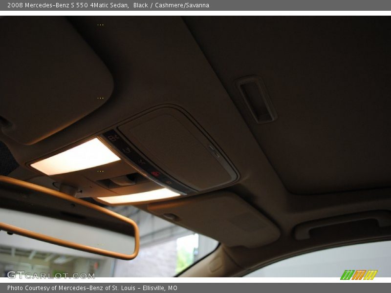 Black / Cashmere/Savanna 2008 Mercedes-Benz S 550 4Matic Sedan