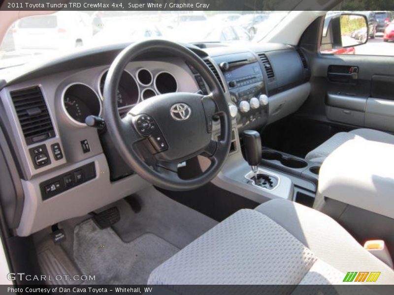 Super White / Graphite Gray 2011 Toyota Tundra TRD CrewMax 4x4