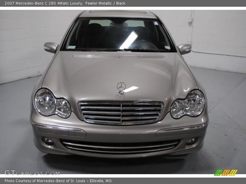 Pewter Metallic / Black 2007 Mercedes-Benz C 280 4Matic Luxury