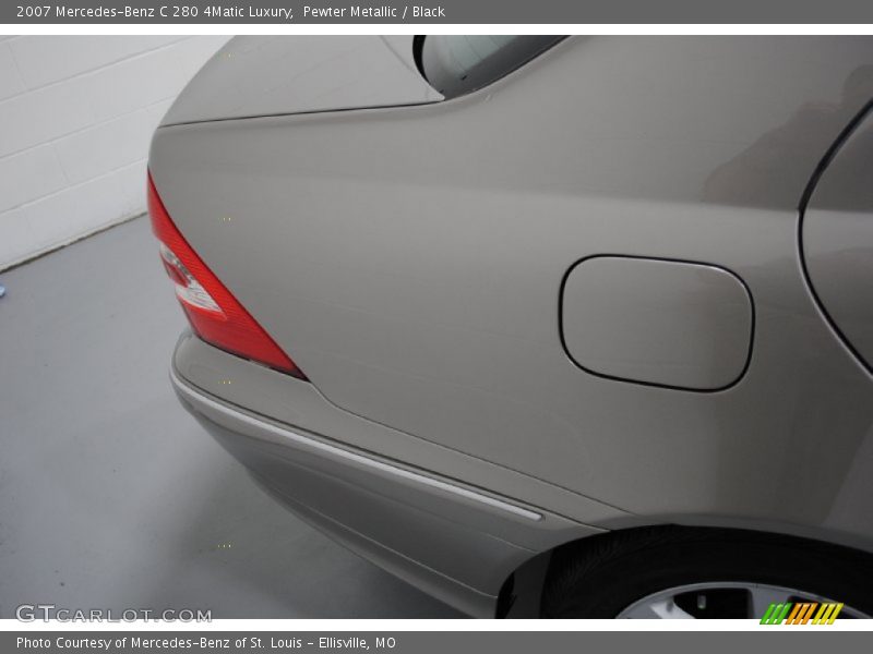 Pewter Metallic / Black 2007 Mercedes-Benz C 280 4Matic Luxury