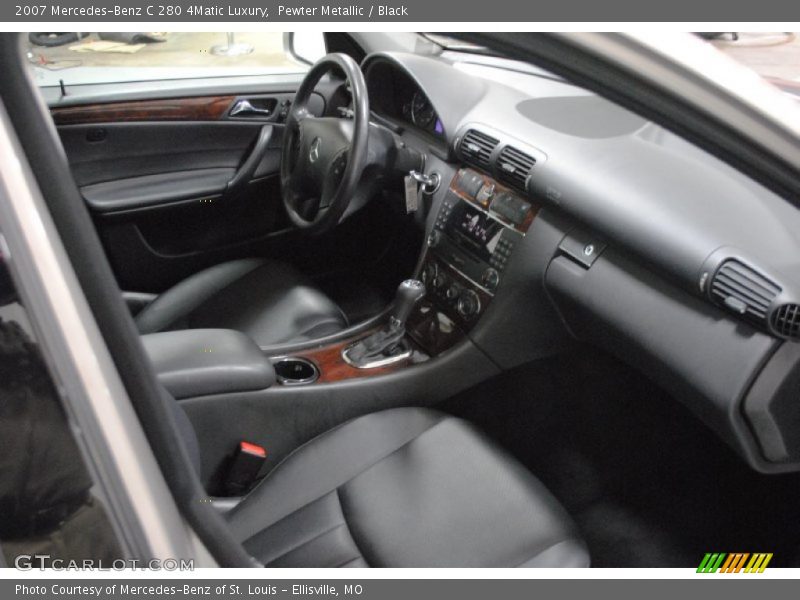 Pewter Metallic / Black 2007 Mercedes-Benz C 280 4Matic Luxury