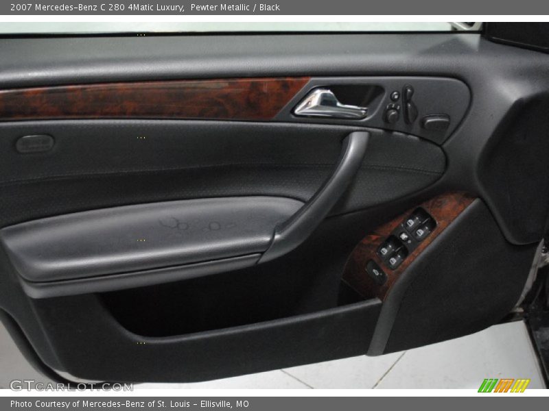 Pewter Metallic / Black 2007 Mercedes-Benz C 280 4Matic Luxury