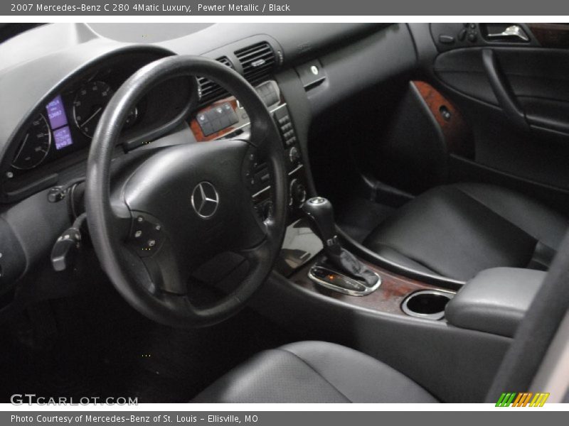 Pewter Metallic / Black 2007 Mercedes-Benz C 280 4Matic Luxury