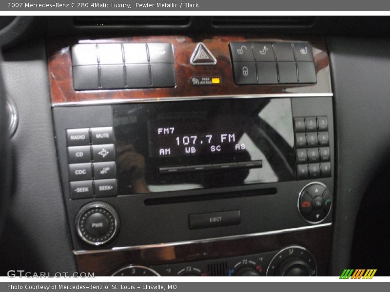 Pewter Metallic / Black 2007 Mercedes-Benz C 280 4Matic Luxury