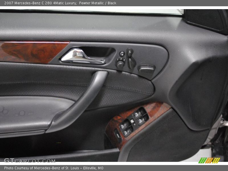 Pewter Metallic / Black 2007 Mercedes-Benz C 280 4Matic Luxury