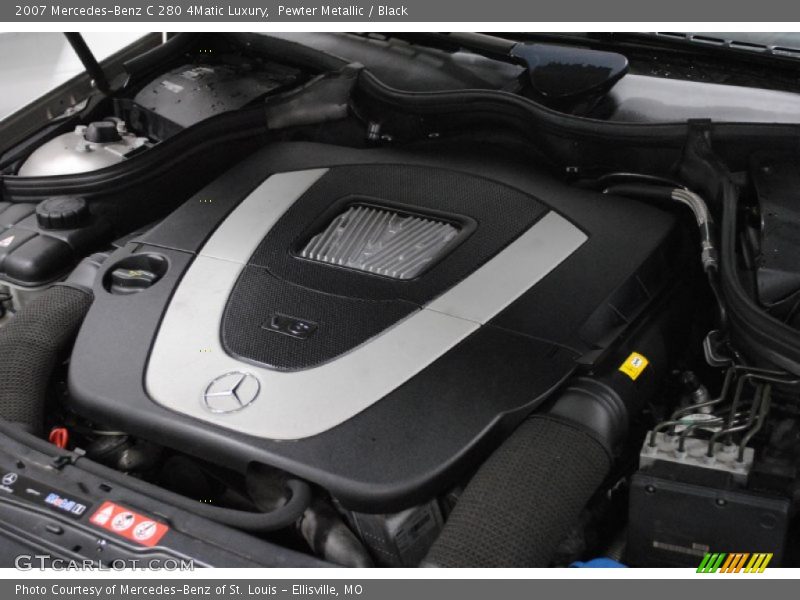 Pewter Metallic / Black 2007 Mercedes-Benz C 280 4Matic Luxury