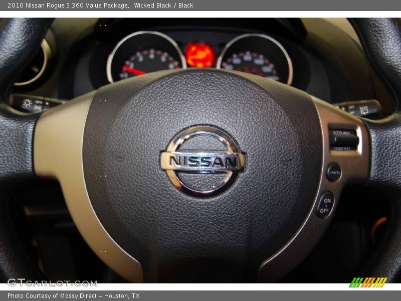 Wicked Black / Black 2010 Nissan Rogue S 360 Value Package