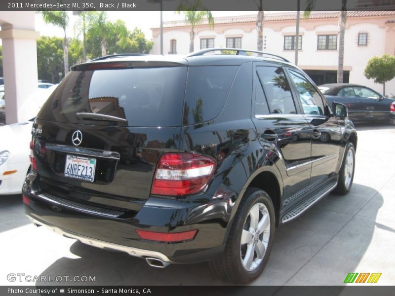 Black / Black 2011 Mercedes-Benz ML 350