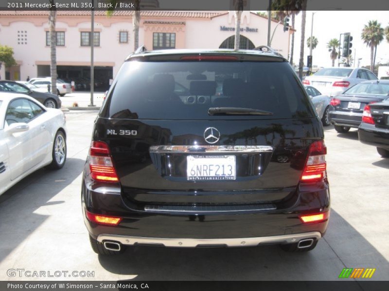 Black / Black 2011 Mercedes-Benz ML 350