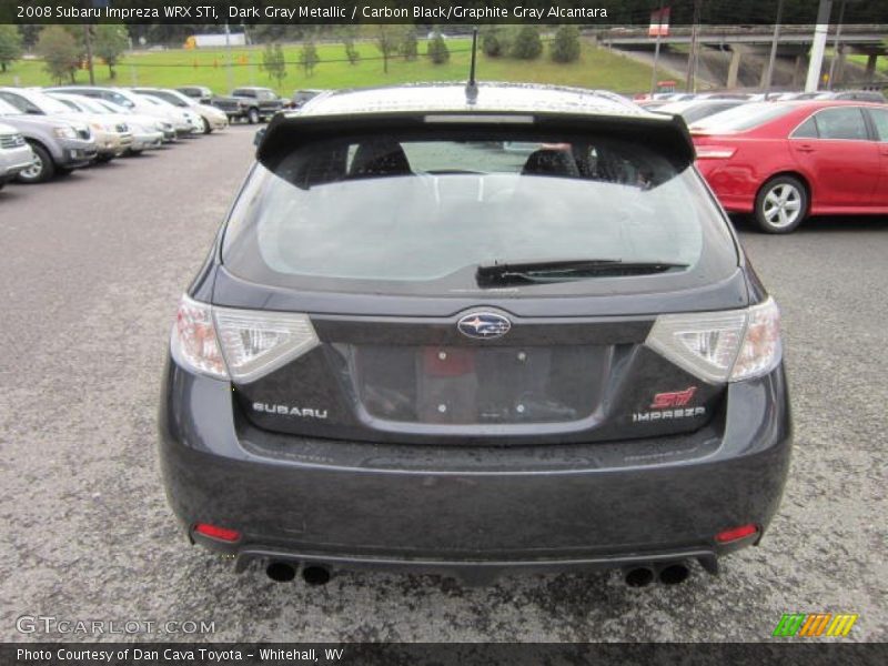 Dark Gray Metallic / Carbon Black/Graphite Gray Alcantara 2008 Subaru Impreza WRX STi