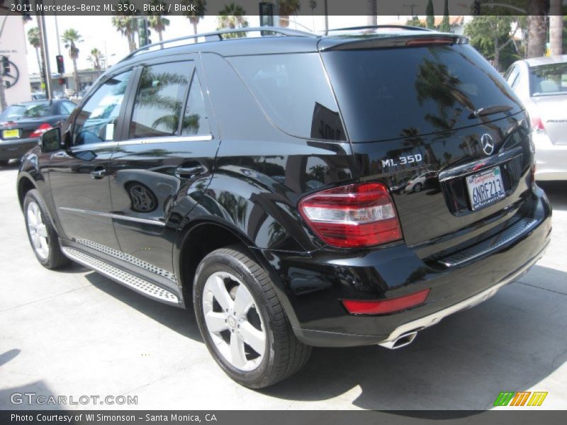 Black / Black 2011 Mercedes-Benz ML 350