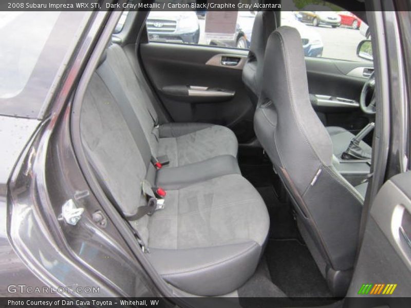  2008 Impreza WRX STi Carbon Black/Graphite Gray Alcantara Interior